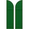 Ekena Millwork Americraft 4-Board (2 Batten) Wood Joined Board-n-Batten Shutters w/ Arch Top, ARW101BQ414X77HGH, PR ARW101BQ414X77HGH - alternate 1